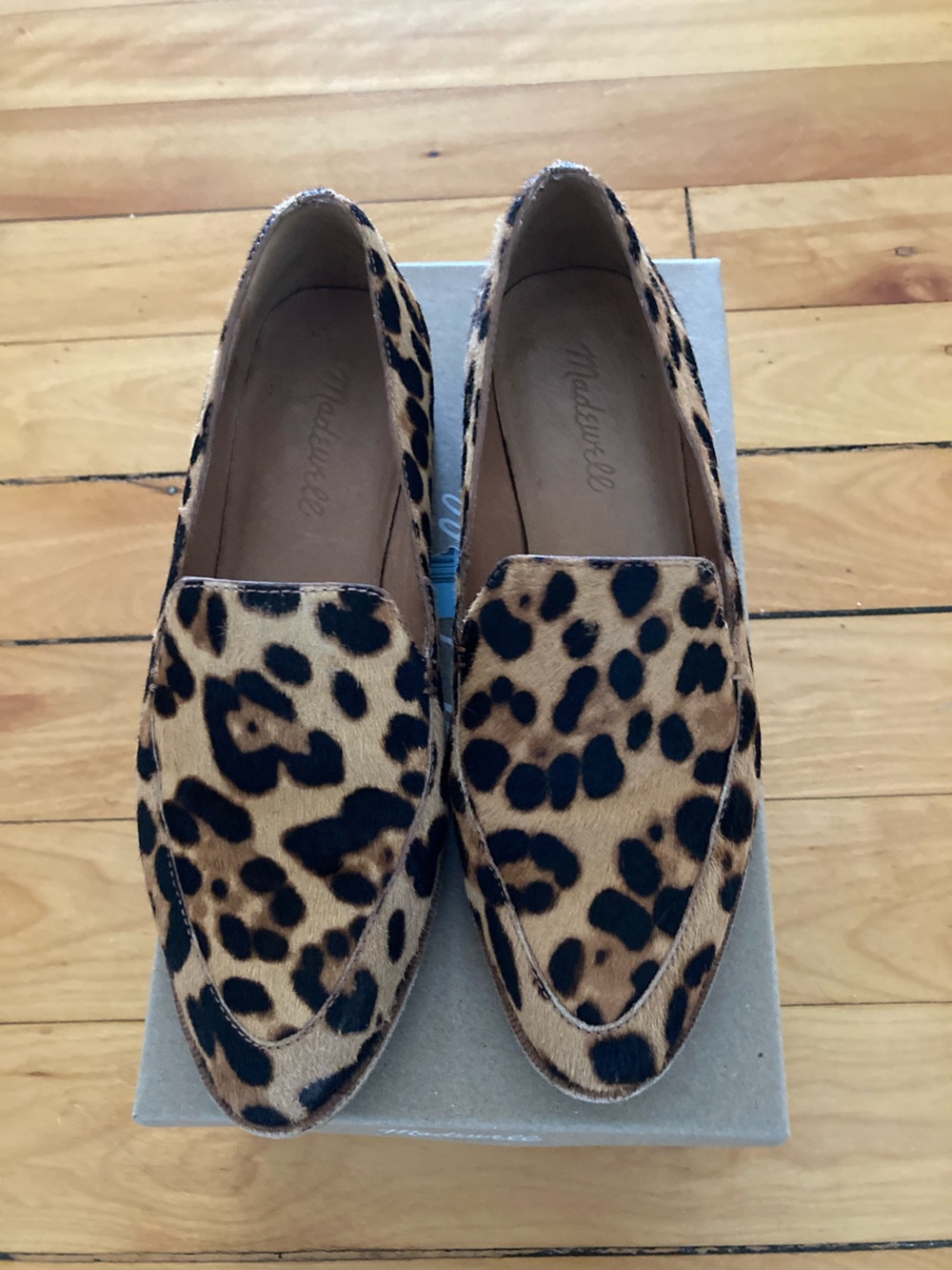 Madewell Frances Loafer, 6.5 Leopard Calfhair